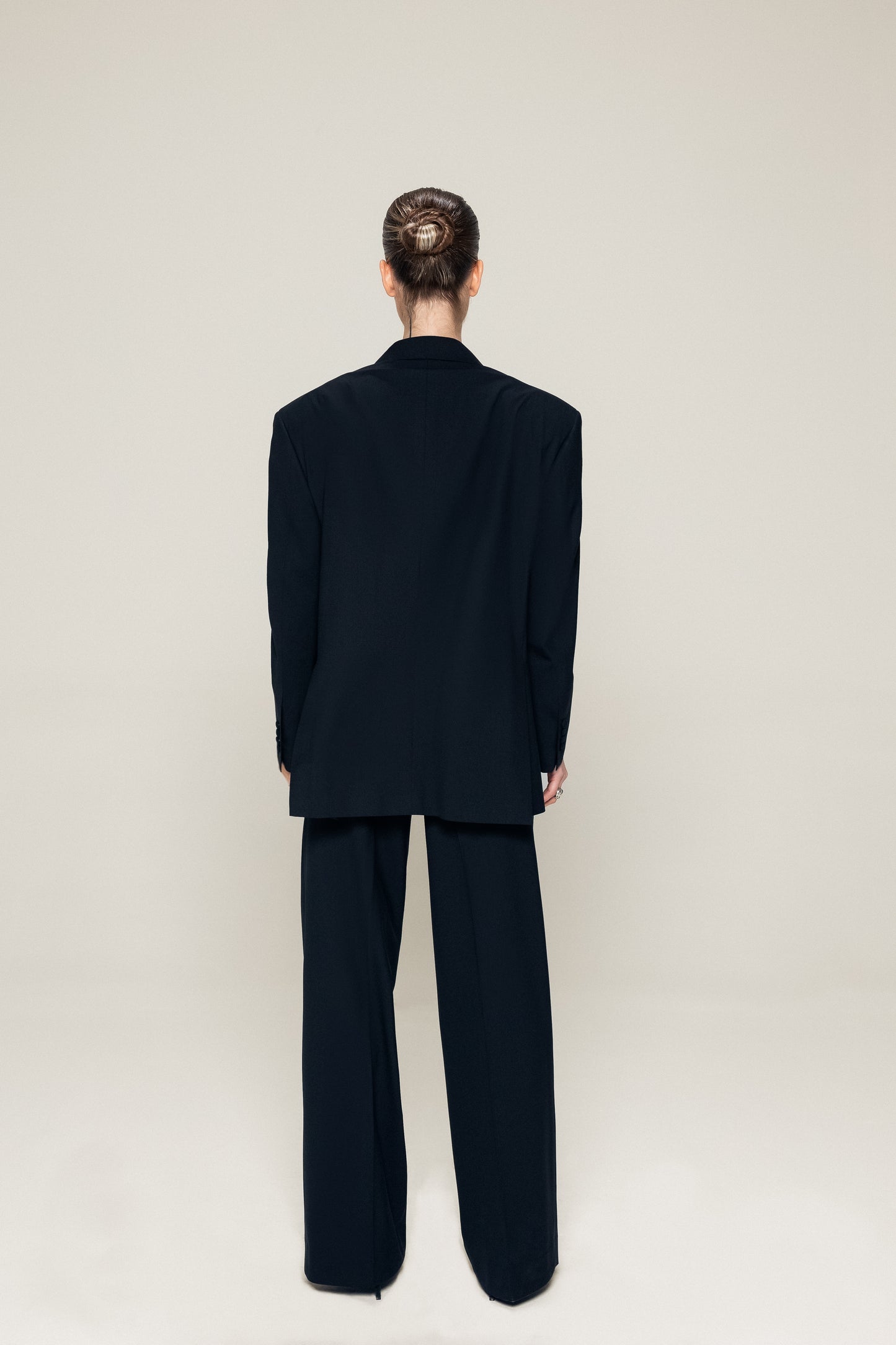 Oversized Tailored Black Blazer