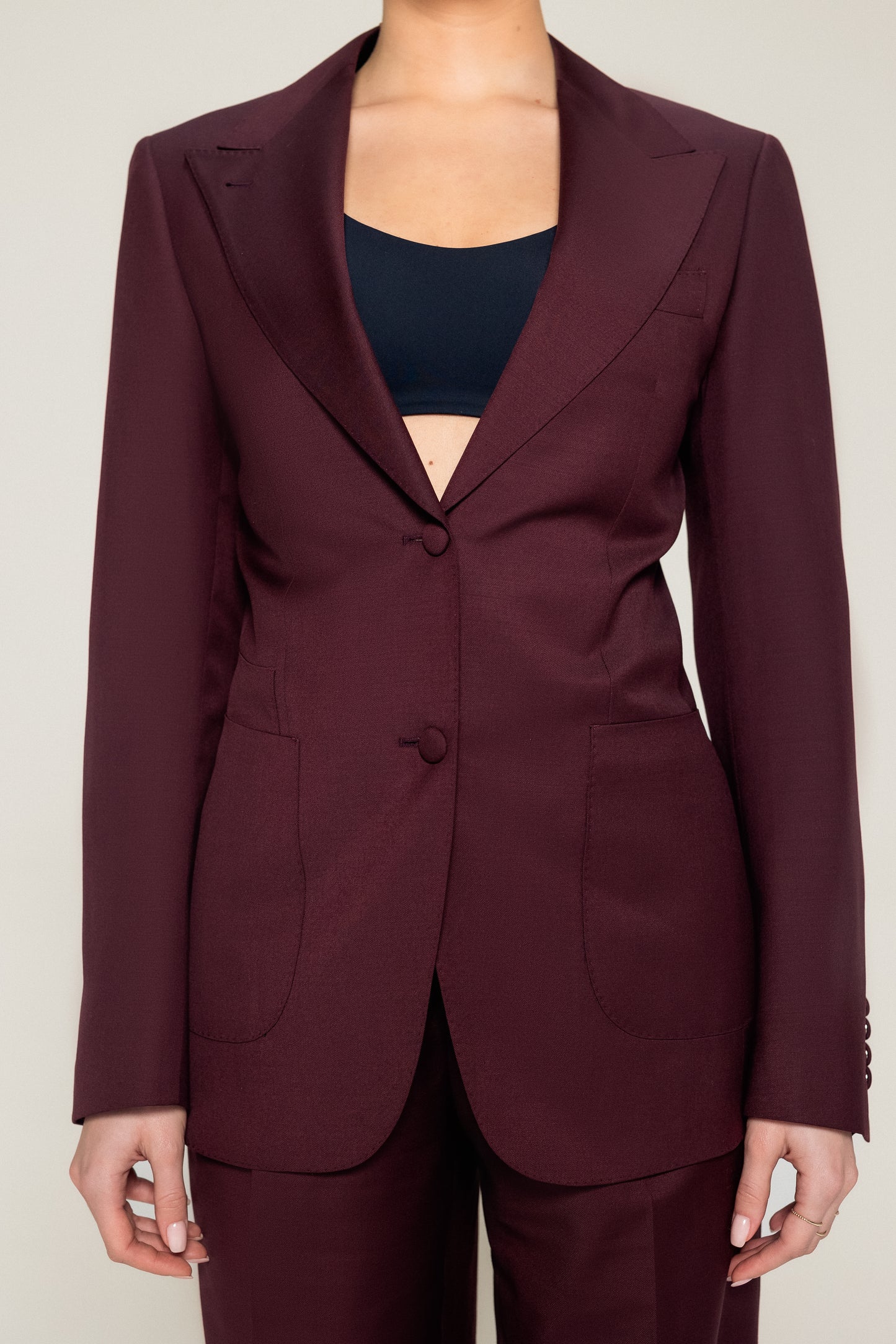 Tailored Burgundy Suit