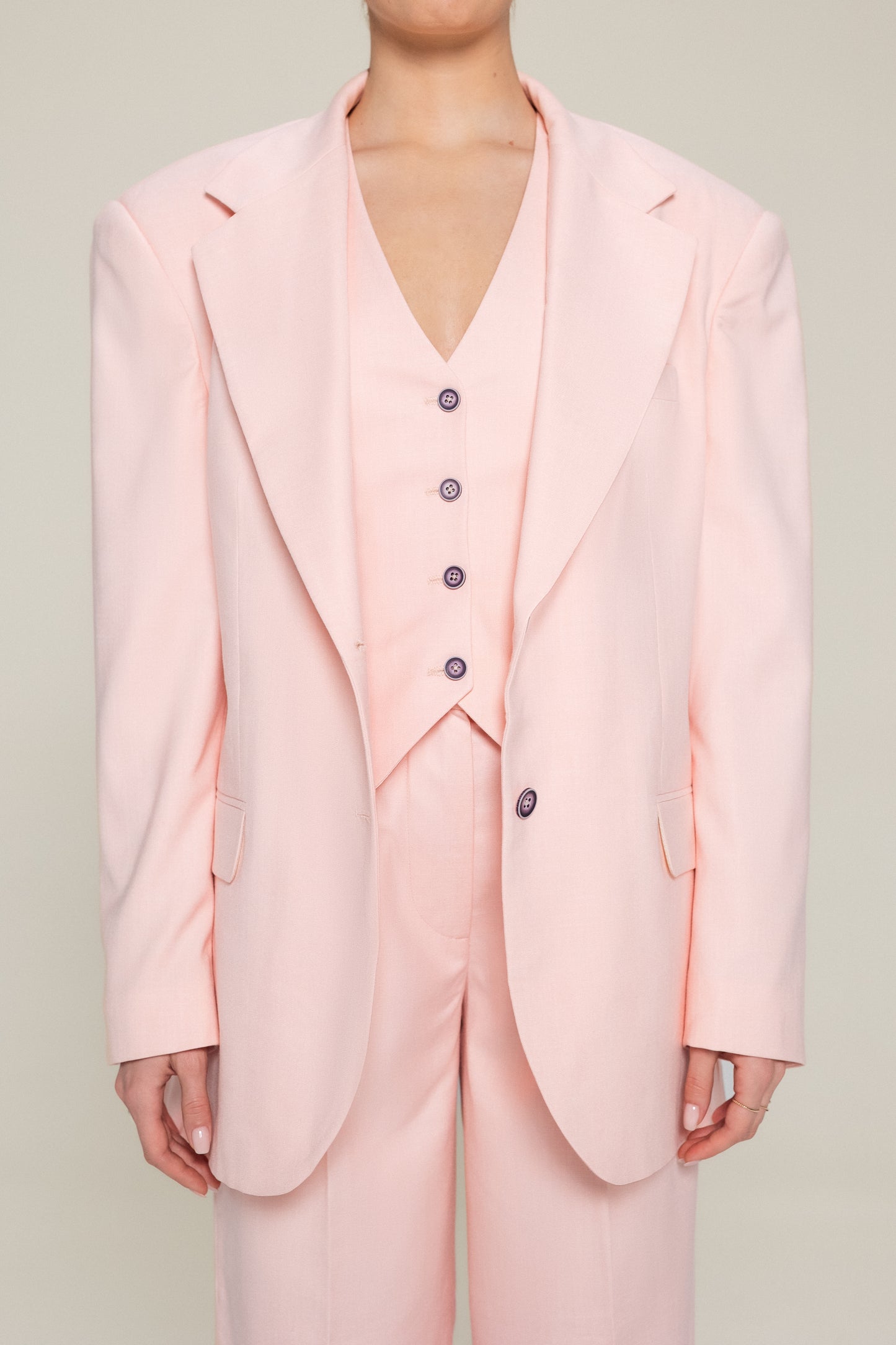 Oversized Pink Suit