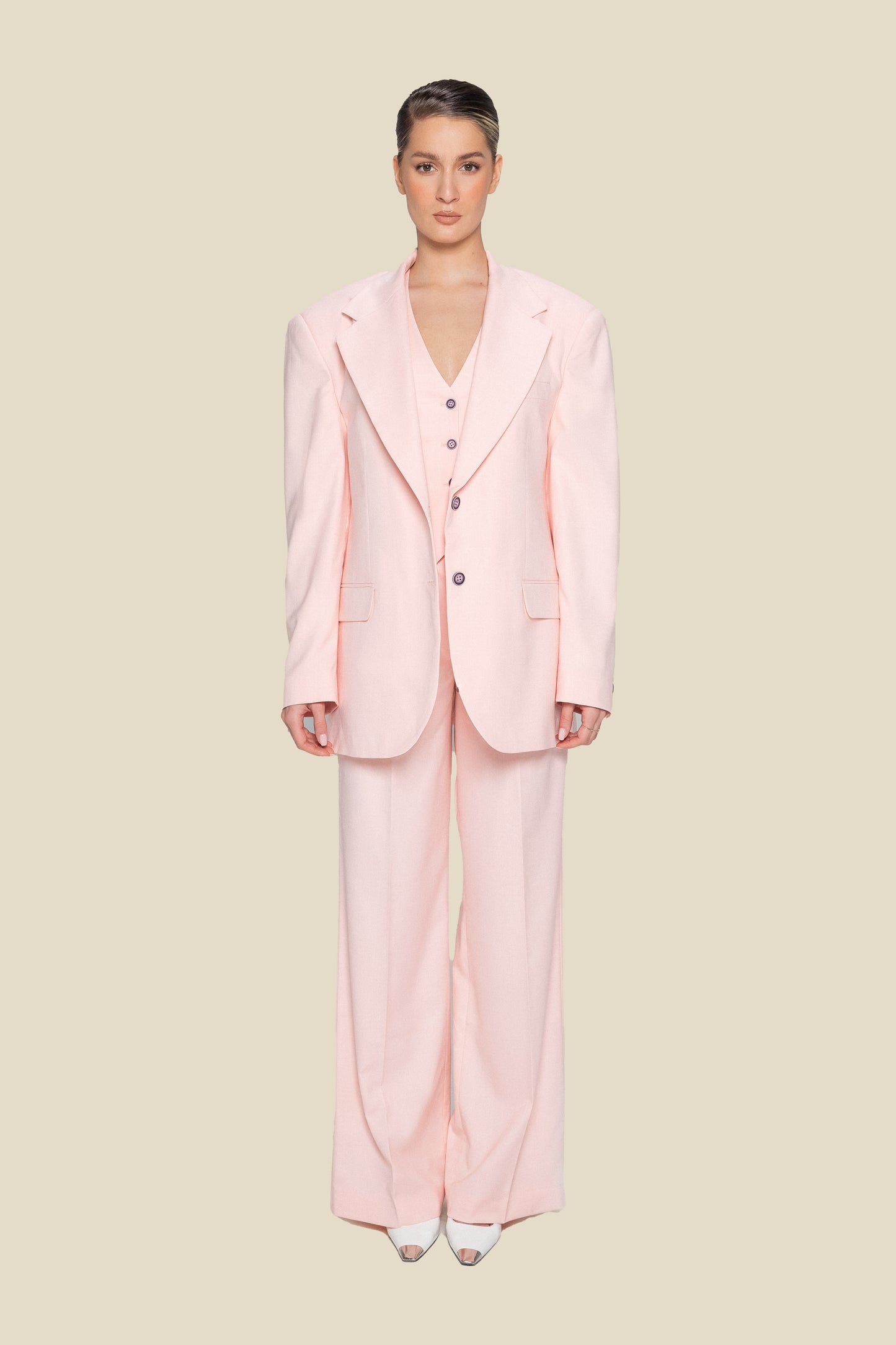 Oversized Pink Suit