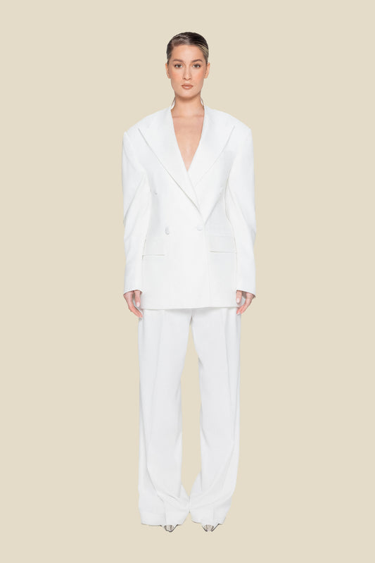 White Oversized suit