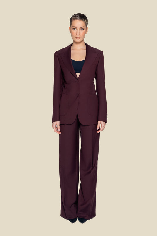 Tailored Burgundy Suit