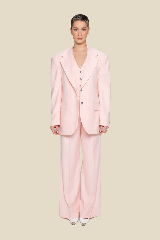 Oversized Pink Suit